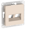Лицевая панель для розетки компьютерной 2-ой RJ45 Keystone, Бежевый, AtlasDesign SE ATN000290 Лицевая панель для розетки компьютерной 2-ой RJ45 Keystone, Бежевый, AtlasDesign SE ATN000290