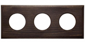 Рамка 3 местная дерево, Винтаж, Bironi BF7-630-18 Рамка 3 местная дерево, Винтаж, Bironi BF7-630-18