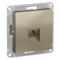 Розетка телефонная RJ11, Шампань, AtlasDesign SE ATN000581