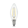 Лампа светодиодная Gauss E14 5W 4100K прозрачная 103801205