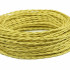 Ретро кабель витой 3x1,5 Светло-золотой шелк, Interior Wire ПРВ3150-ЗЛШ (1 метр)