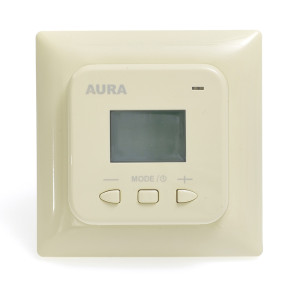 Терморегулятор теплого пола электронный, Кремовый, AURA LTC 530