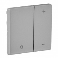 Лицевая панель диммера нажимного, алюминий, Valena Life Legrand 754892