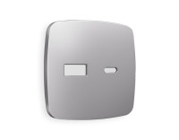 Лицевая панель розетки USB для быстрой зарядки тип A+C, Сталь матовый, OMEGA Quant Ambrella Volt OP5110
