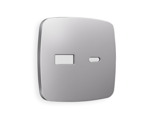 Лицевая панель розетки USB для быстрой зарядки тип A+C, Сталь матовый, OMEGA Quant Ambrella Volt OP5110