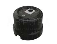 Розетка фарфоровая телевизионная TV, черный, ТМ МезонинЪ Аврора GE70322-05
