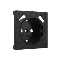 Лицевая панель на механизм роз. с З/К и USB зарядкой, Черный, Werkel Hammer W1279508