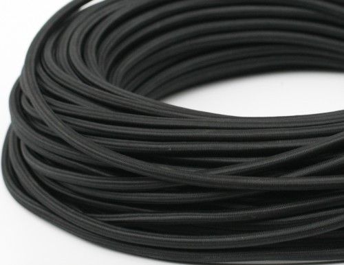 Ретро кабель круглый 2x2,5 Черный, Interior Wire ПДК2250-ЧРН (1 метр)