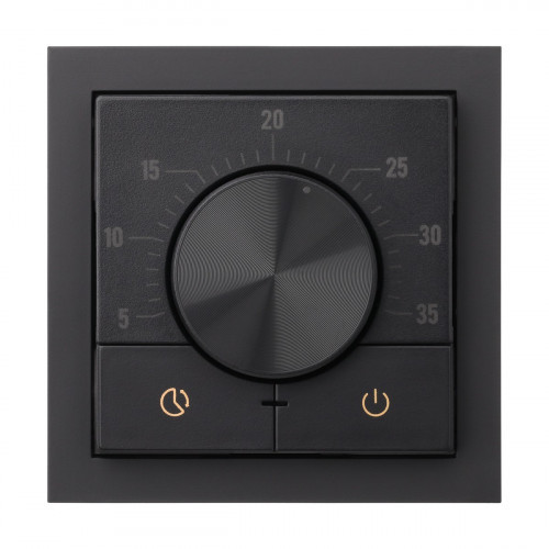 Терморегулятор теплого пола механический, Черный, Rikkett 32234 BK