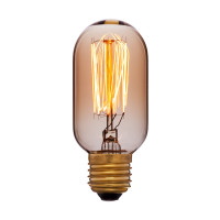 Ретро лампа накаливания T45 F2 40Вт Е27, золотистая Sun Lumen 051-934