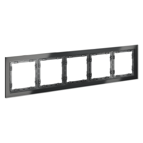 Рамка 5 местная, стекло, Графит, Voltum S70 VLS110507