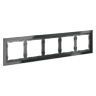 Рамка 5 местная, стекло, Графит, Voltum S70 VLS110507