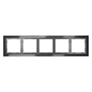 Рамка 5 местная, стекло, Графит, Voltum S70 VLS110507