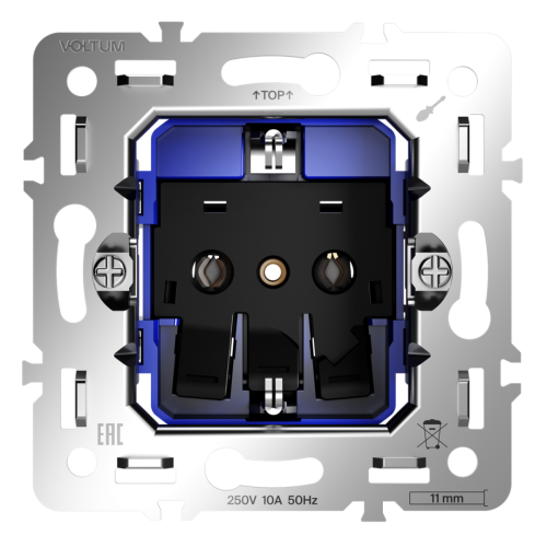 Механизм розетки с З/К 16А, S70 Voltum VLS0401M