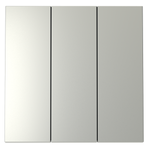 Клавиши для выключателя 3-кл, Сталь, S70 Voltum VLS000505