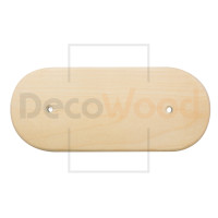 Накладка 3 местная деревянная на бревно D260 мм, береза без тонировки, DecoWood НР260-3