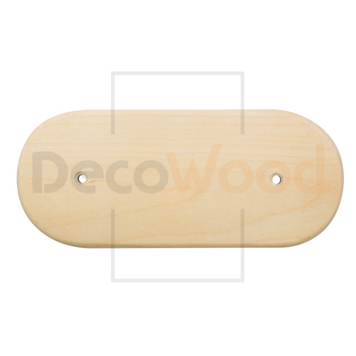 Накладка 3 местная деревянная на бревно D260 мм, береза без тонировки, DecoWood НР260-3