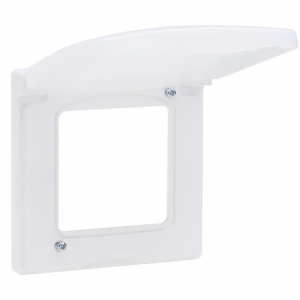 Рамка 1 местная, герметичная IP44 с крышкой, белый,  INSPIRIA Legrand 673920