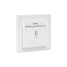 Выключатель карточный для гостиниц с подсветкой, Белый, AtlasDesign SE ATN000114
