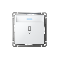 Выключатель карточный для гостиниц с подсветкой, Белый, AtlasDesign SE ATN000114