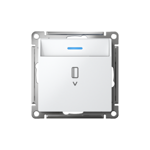 Выключатель карточный для гостиниц с подсветкой, Белый, AtlasDesign SE ATN000114