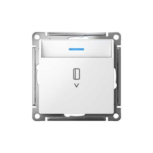 Выключатель карточный для гостиниц с подсветкой, Белый, AtlasDesign SE ATN000114