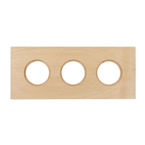 Рамка 3 местная дерево, Светлый бук, Bironi BF7-630-110 Рамка 3 местная дерево, Светлый бук, Bironi BF7-630-110