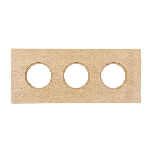Рамка 3 местная дерево, Светлый бук, Bironi BF7-630-110 Рамка 3 местная дерево, Светлый бук, Bironi BF7-630-110