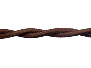 Ретро кабель витой 2x1,5 коричневый, Retrika RP-21502