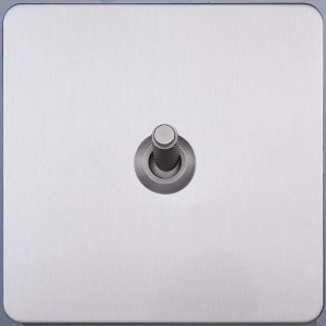 Выключатель тумблерный 1 кл. (внутренний монт.), Никель, Merida Salvador SBAN55B5A1