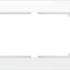 Рамка для двойной розетки стекло, Белый, Favorit Werkel W0081101