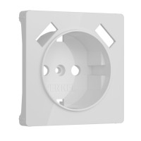 Накладка розетки с З/К и USB зарядкой, тип А+А, Акрил белый, Werkel W1179541