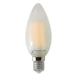 Лампа светодиодная филаментная Thomson E14 5W 4500K свеча матовая TH-B2135