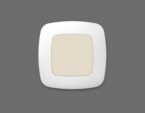 Лицевая панель заглушки с суппортом, Бежевый матовый, OMEGA Quant Ambrella Volt OP3360