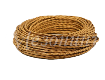 Ретро кабель витой 3x2,5 Бронза, ТМ МезонинЪ GE70114-36 (1 метр)