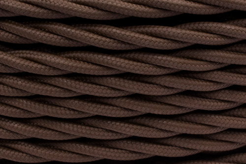 Ретро кабель витой 3x0,75 Коричневый/Матовый, Bironi B1-432-72 (1 метр)