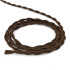 Ретро кабель витой 2x2,5 Коричневый винтаж Lindas 62242 (1 метр)