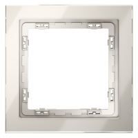 Рамка 1 местная, стекло, Кашемир, Voltum S70 VLS110103