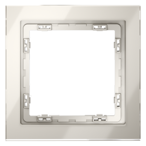 Рамка 1 местная, стекло, Кашемир, Voltum S70 VLS110103