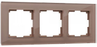 Рамка 3 местная стекло, Латте, Favorit Werkel W0031142