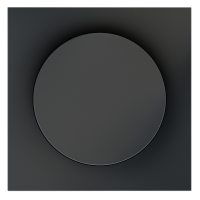 Лицевая панель для диммера поворотно-нажимного, Графит, S70 Voltum VLS002007