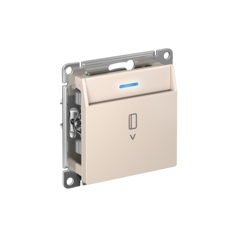 Выключатель карточный для гостиниц с подсветкой, Бежевый, AtlasDesign SE ATN000214