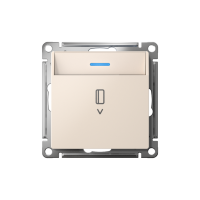 Выключатель карточный для гостиниц с подсветкой, Бежевый, AtlasDesign SE ATN000214
