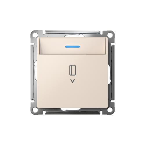 Выключатель карточный для гостиниц с подсветкой, Бежевый, AtlasDesign SE ATN000214