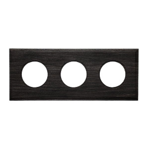 Рамка 3 местная дерево, Угольно-черный, Bironi BF7-630-119 Рамка 3 местная дерево, Угольно-черный, Bironi BF7-630-119