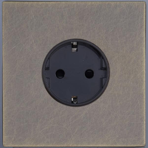 Розетка с З/К (внутренний монт.), Антик, Bilbao Salvador SJAN66A6A10