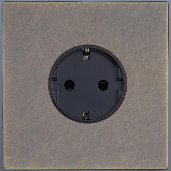 Розетка с З/К (внутренний монт.), Антик, Bilbao Salvador SJAN66A6A10