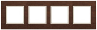 Рамка 4 местная, Дуб, Эра Elegance 14-5304-09