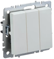 Выключатель 3 кл., Жемчуг, Brite IEK BR-V30-0-10-K36