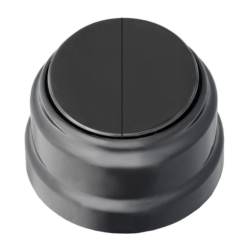 Выключатель кнопочный 2 кл., Черный, серия Ретро, Bylectrica А510-2202